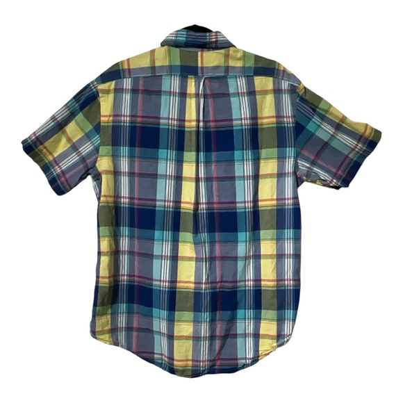 Ralph Lauren Custom Fit Men's Multicolor Madras Plaid Button Down Shirt Large - Picture 2 of 5